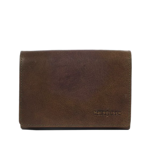 Porte-monnaie en cuir RFID Berlin 2 - Olive