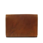 Porte-monnaie en cuir RFID Berlin 2 Boue