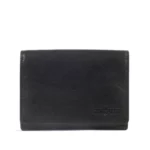 Porte-monnaie en cuir RFID Berlin 2 Noir