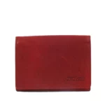 Porte-monnaie en cuir RFID Berlin 2 Rouge vin