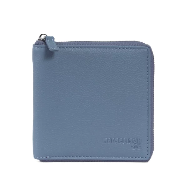 RFID-Leder Geldbörse Bern 3 - Himmelblau