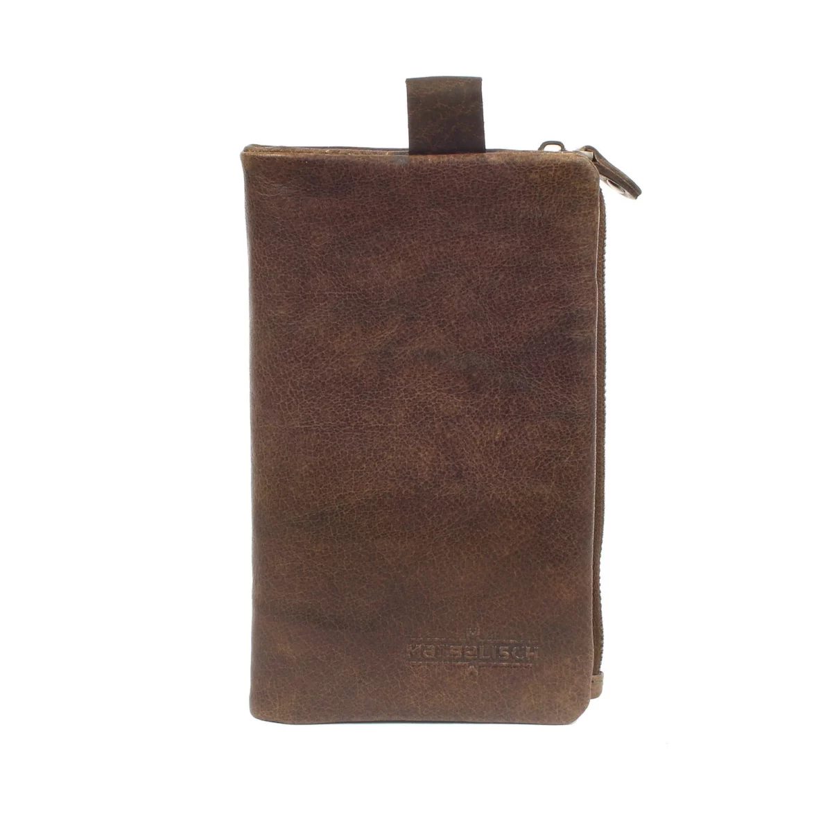 Porte-monnaie en cuir RFID Hambourg 2 Olive