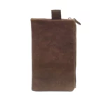 Porte-monnaie en cuir RFID Hambourg 2 Olive