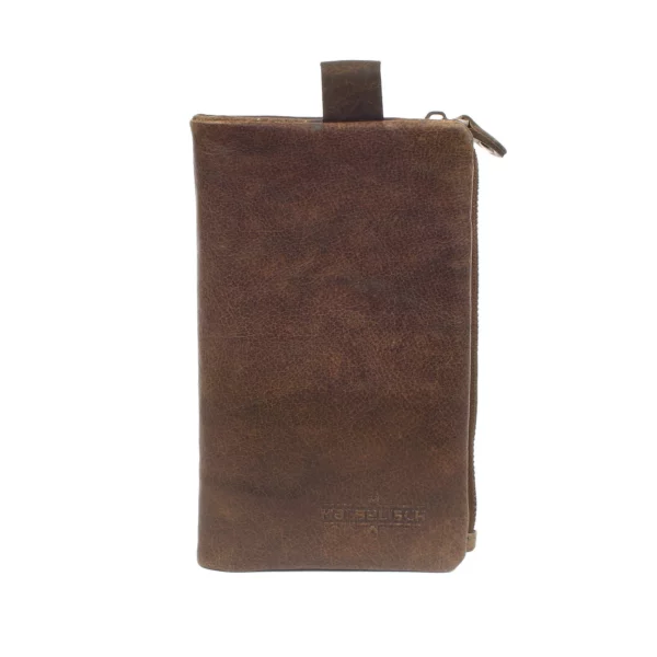 Porte-monnaie en cuir RFID Hambourg 2 - Olive
