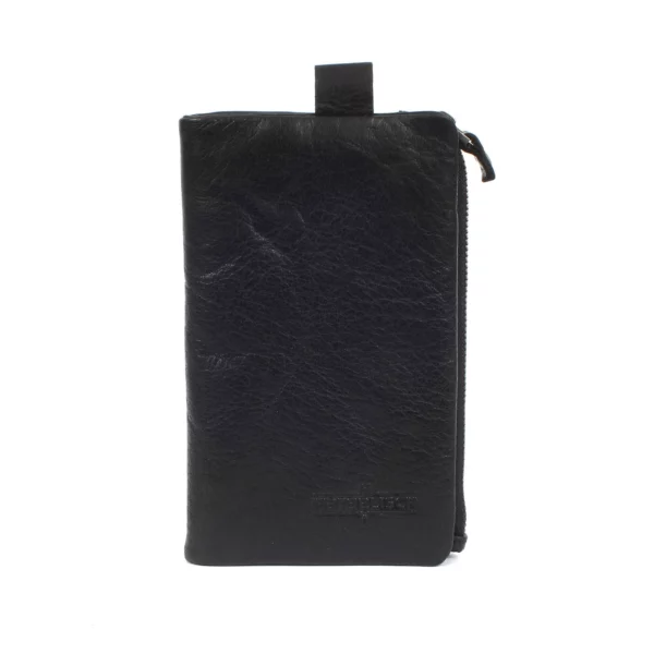 Porte-monnaie en cuir RFID Hambourg 2 - Noir