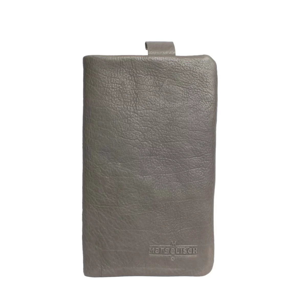 Porte-monnaie en cuir RFID Hambourg 2A Gris