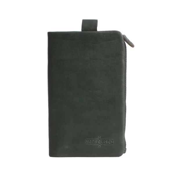 RFID leather wallet Hamburg 2A Green