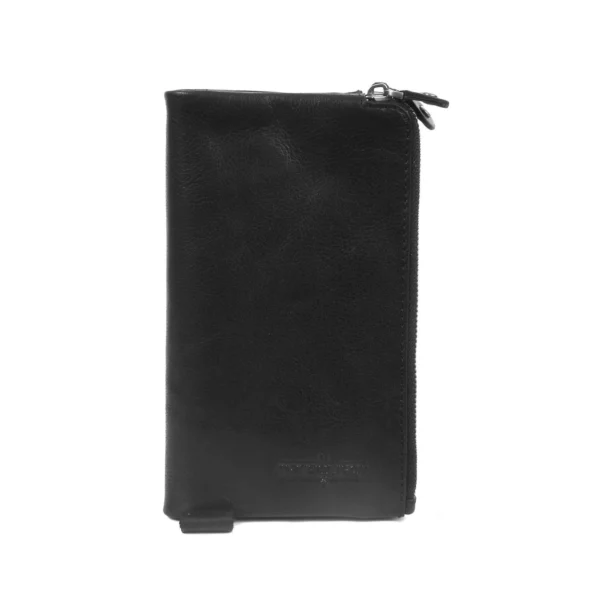 Porte-monnaie en cuir RFID London 2 - Noir