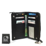 Margelisch RFID-Leder Geldbörse London 2 Schwarz, Detailansicht 3 | One Horizon