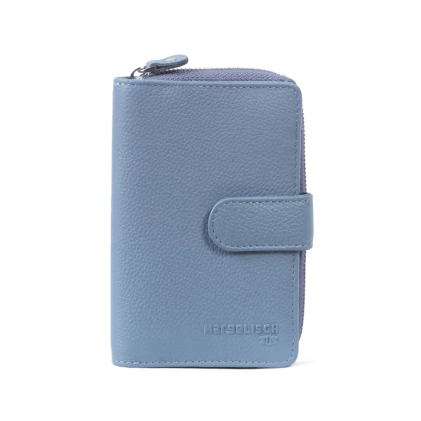 RFID-Leder Geldbörse Madrid 1 - Himmelblau
