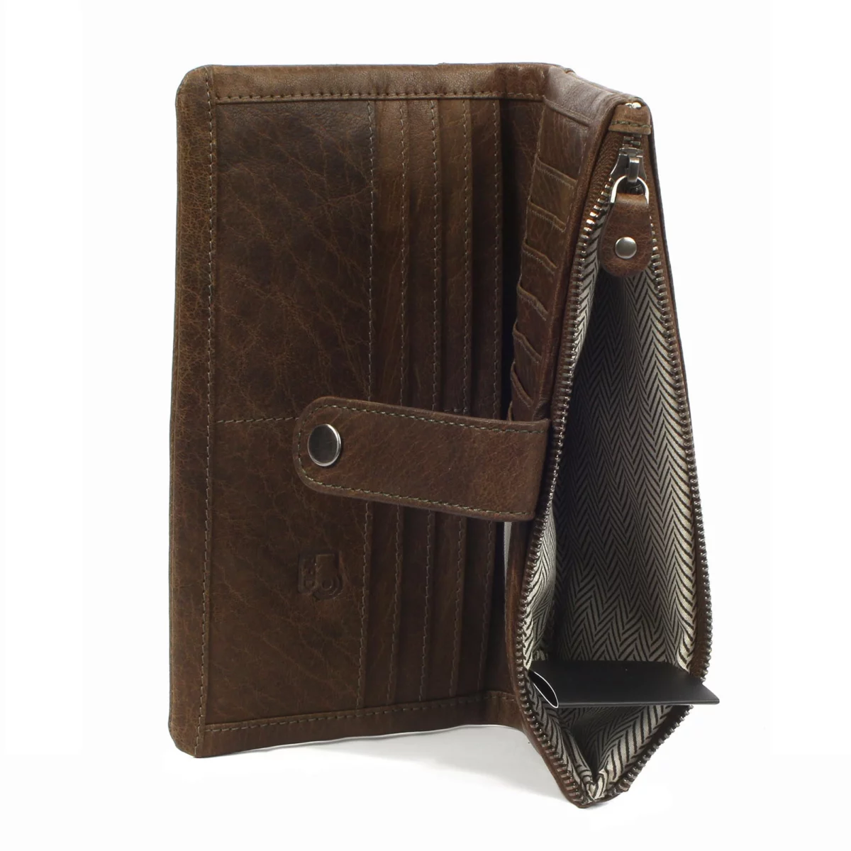 Margelisch RFID-Leder Geldbörse New York 2 Olive, Detailansicht 7 | One Horizon