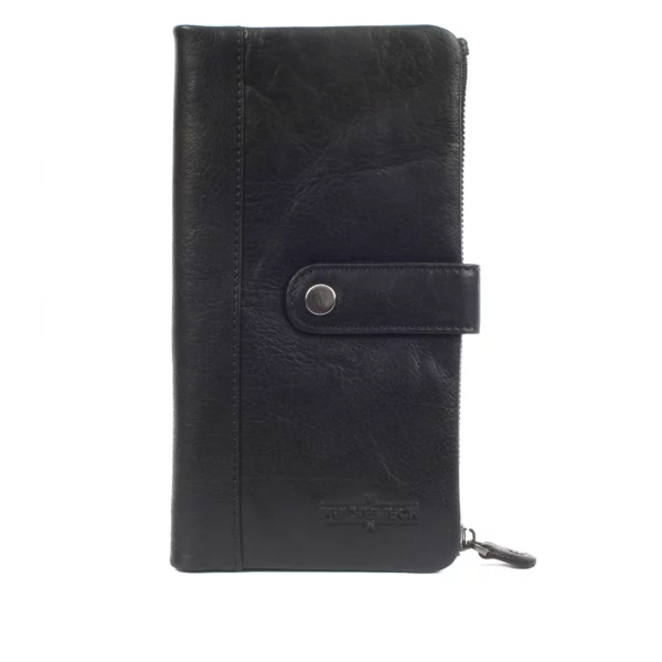 Porte-monnaie en cuir RFID New York 2 - Noir