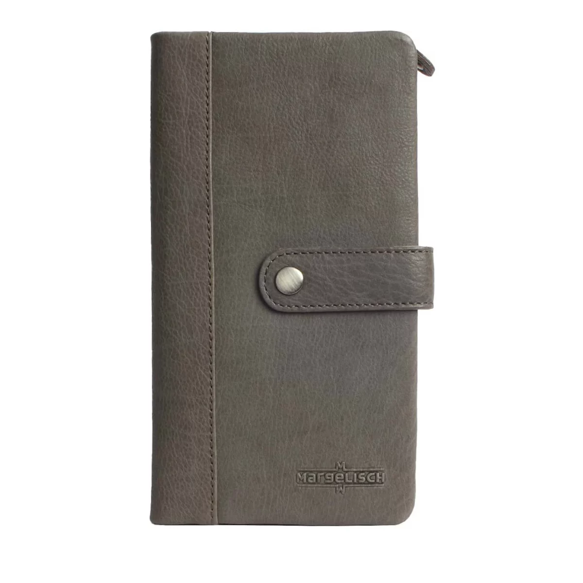 Margelisch RFID-Leder Geldbörse New York 2A Grau | One Horizon