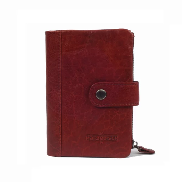 RFID-Leder Geldbörse Oxford 1 - Weinrot