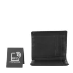 Margelisch RFID-Leder Geldbörse Tokyo 2 Schwarz, Detailansicht 4 | One Horizon