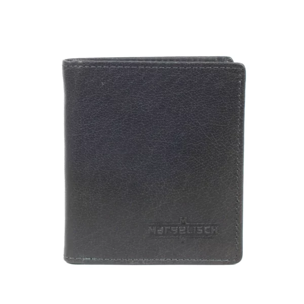 Portefeuille en cuir RFID Tokyo 2 - Bleu acier