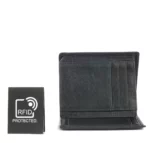 Margelisch RFID-Leder Geldbörse Tokyo 2 Stahlblau, Detailansicht 4 | One Horizon