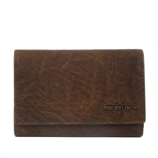 Porte-monnaie en cuir RFID Vienne 1 - Olive