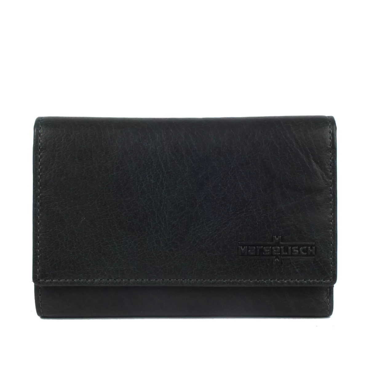 RFID leather wallet Vienna 1 Steel blue