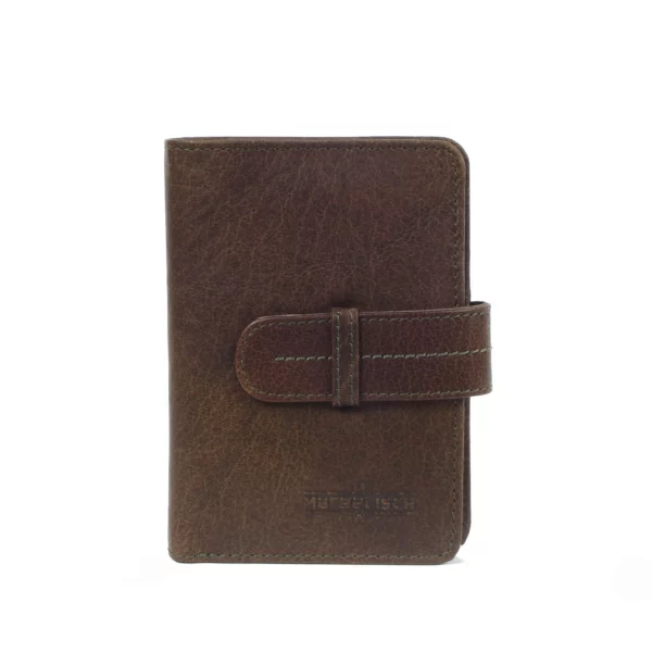 Porte-monnaie en cuir RFID Zurich 1 - Olive