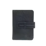 Porte-monnaie en cuir RFID Zurich 1 Bleu acier
