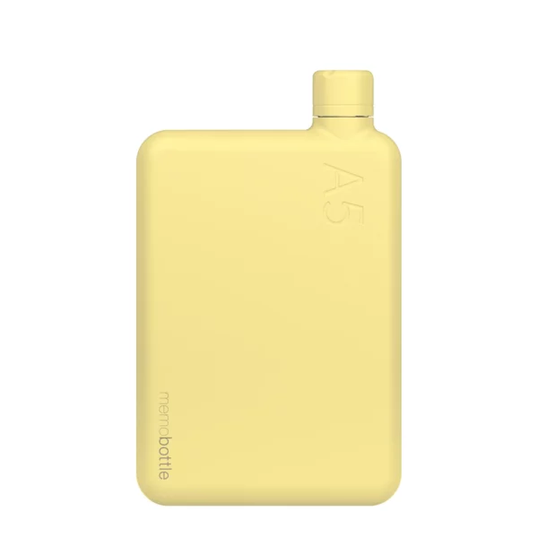 Memobottle A5 stainless steel Butter yellow