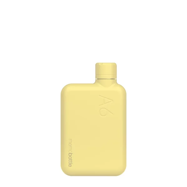 Memobottle A6 Acier inoxydable - Jaune beurre