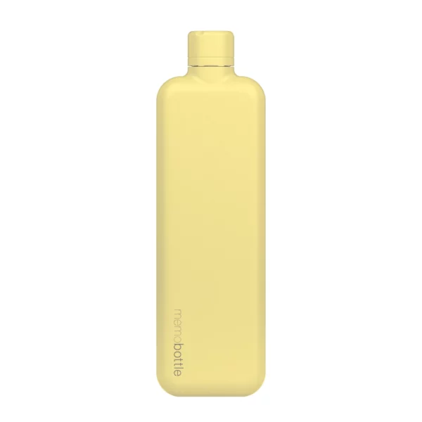 Memobottle Memobottle Slim Edelstahl Buttergelb | One Horizon