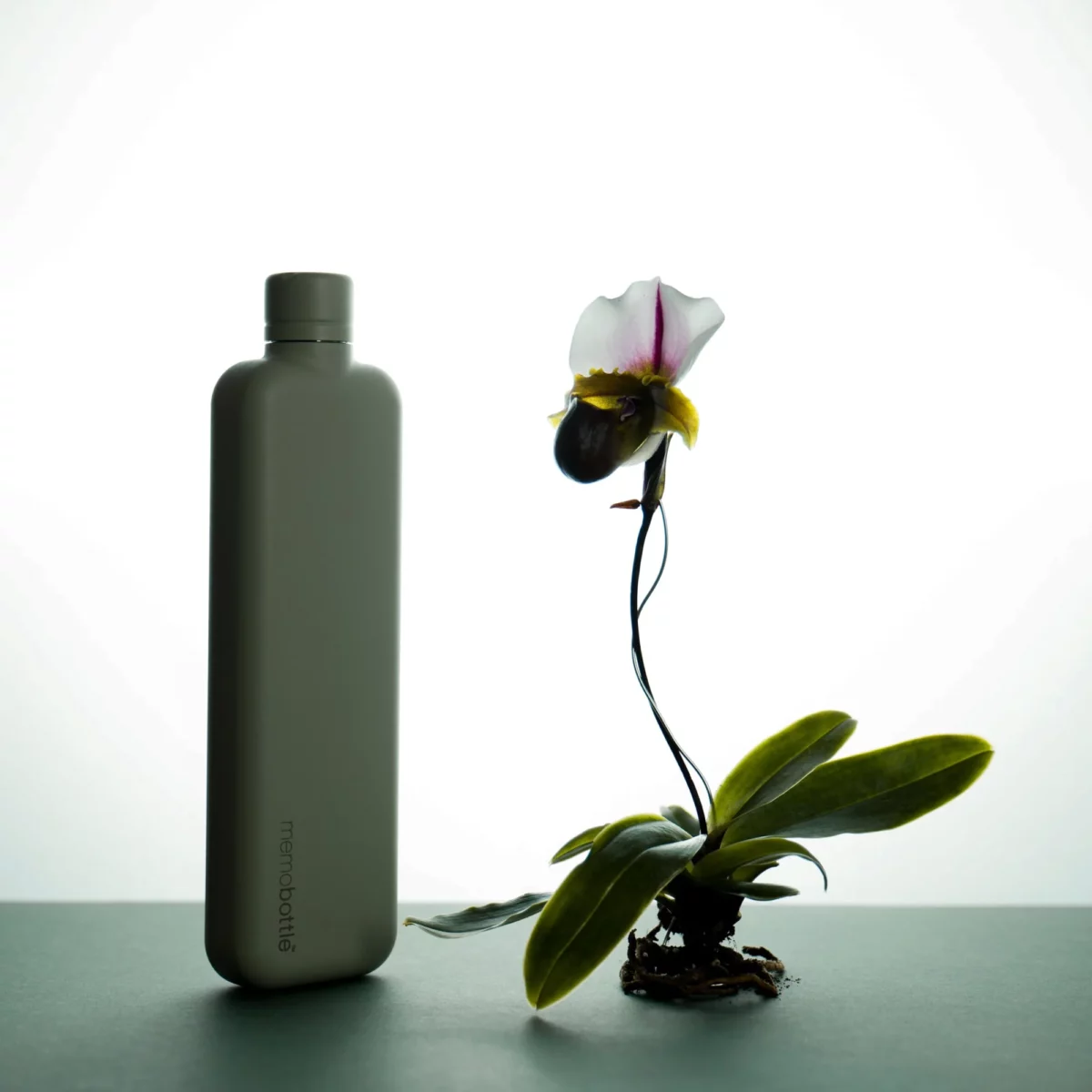 Memobottle Memobottle Slim Edelstahl Pistazie, Detailansicht 3 | One Horizon