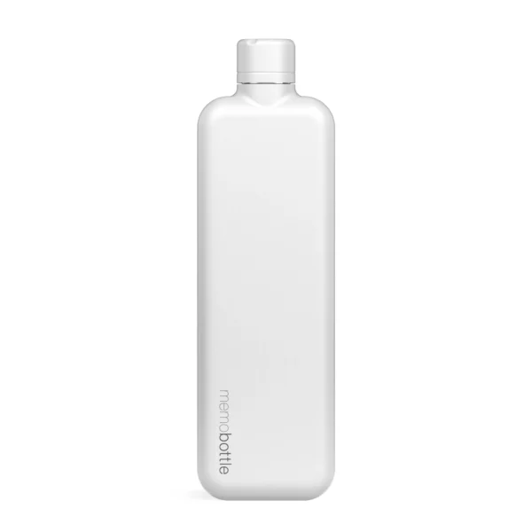 Memobottle Slim Acier inoxydable - Blanc