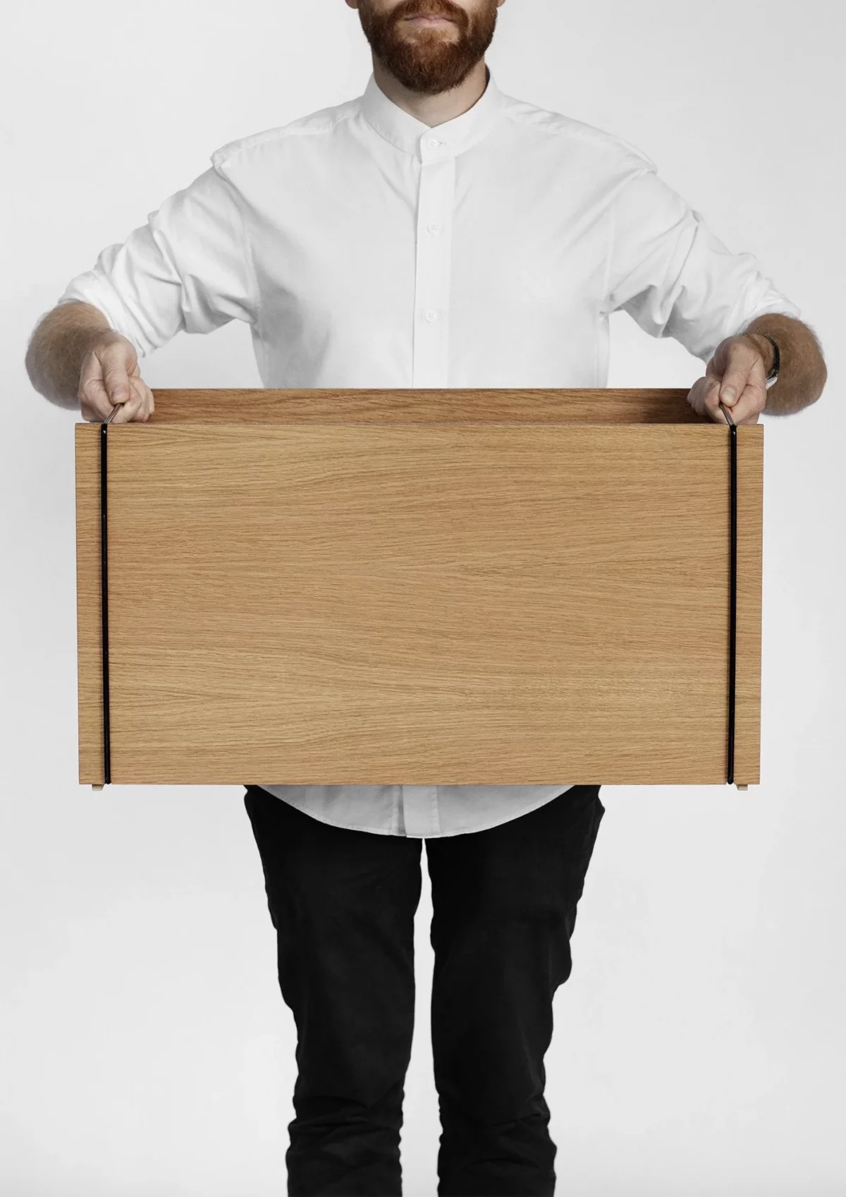 Moebe Storage Box Geräucherte Eiche / Schwarz, Detailansicht 7 | One Horizon