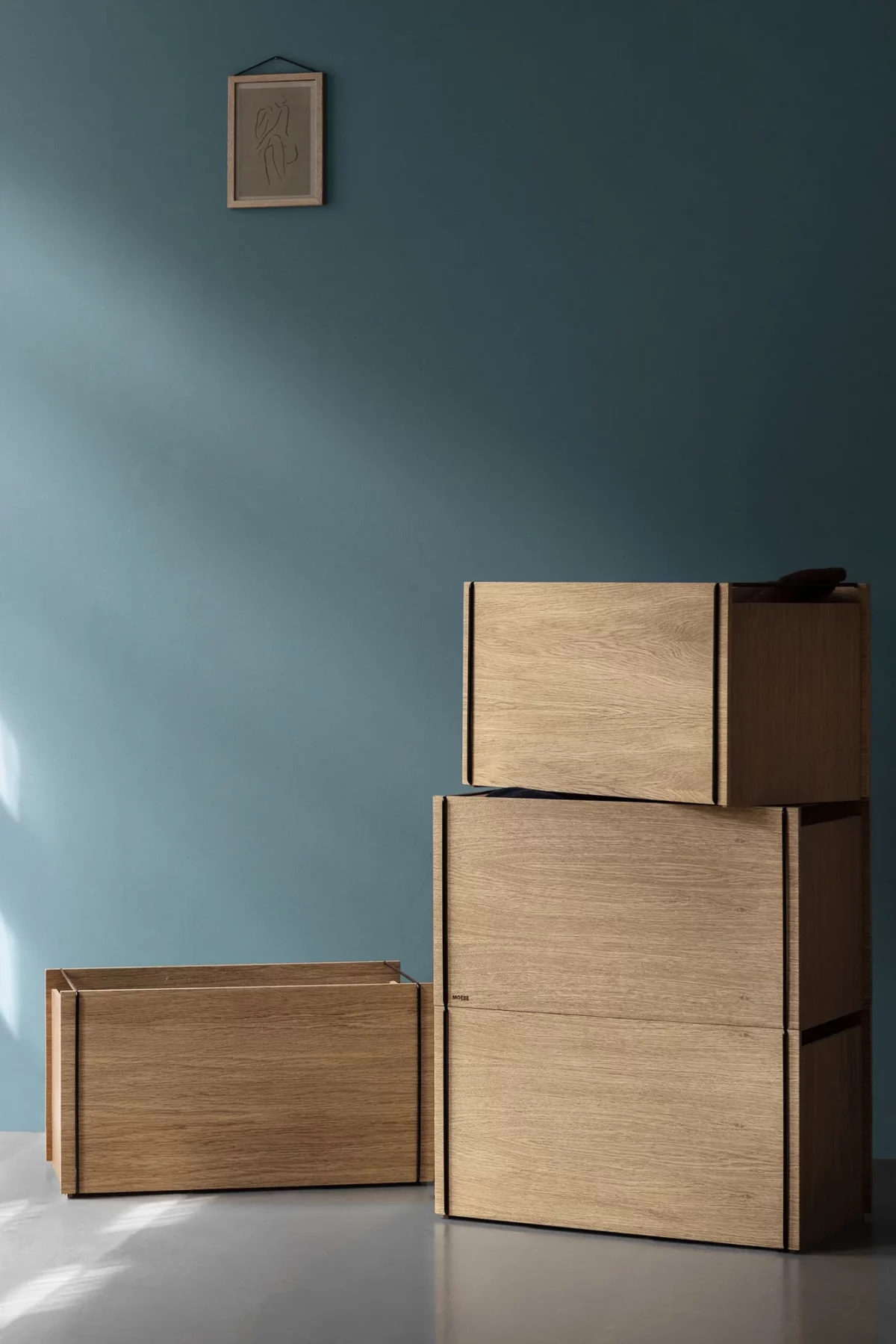 Moebe Storage Box Geräucherte Eiche / Schwarz, Detailansicht 8 | One Horizon