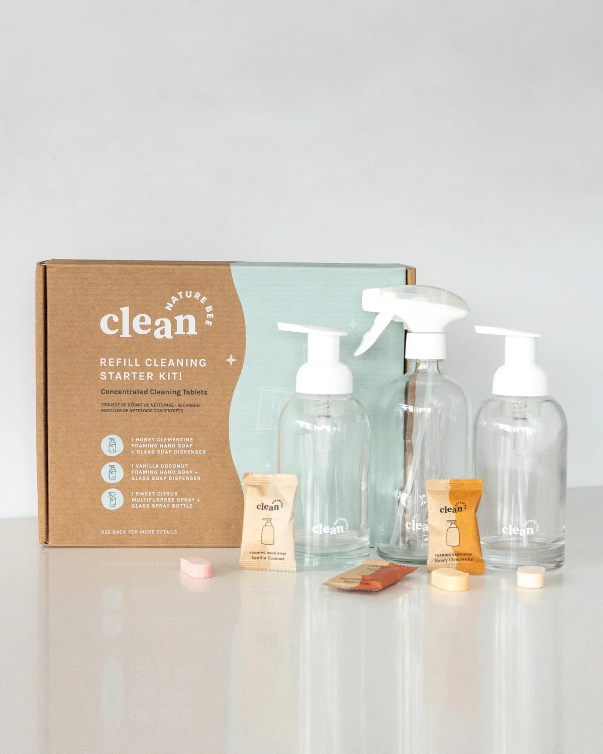 Nature Bee Clean Refillable Cleaning Starter Kit, Detail View 2 | One Horizon