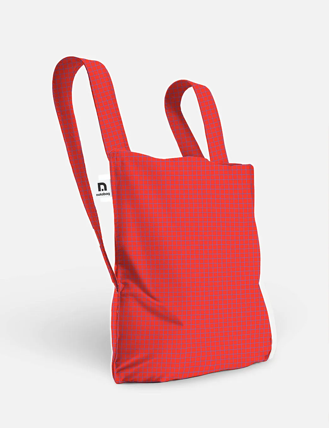 Notabag Original in Rot als Tragetasche mit langen Griffen