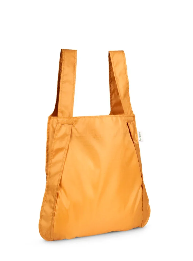 2-in-1 Backpack and Shopping Bag – Recycled Mustard