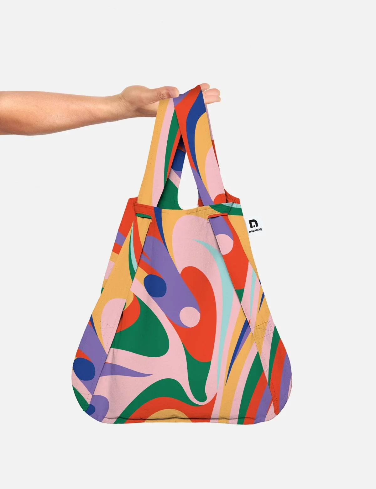 Notabag 2-in-1 Rucksack und Einkaufstasche – Artist Edition Flow, Detailansicht 5 | One Horizon