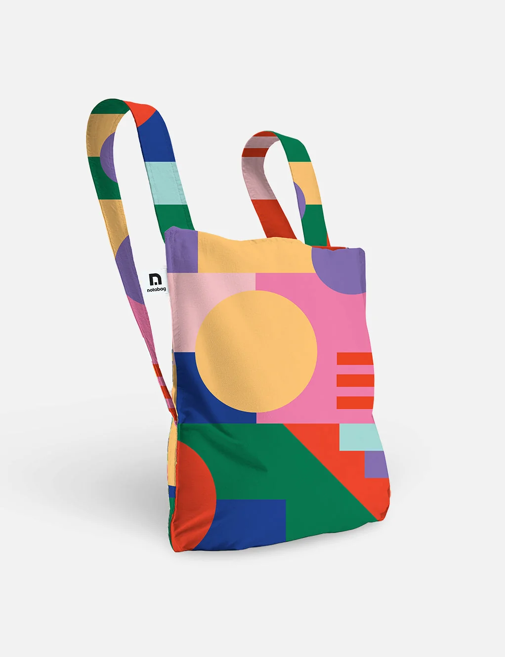 Notabag 2-in-1 Rucksack und Einkaufstasche – Artist Edition Geoplay, Detailansicht 3 | One Horizon