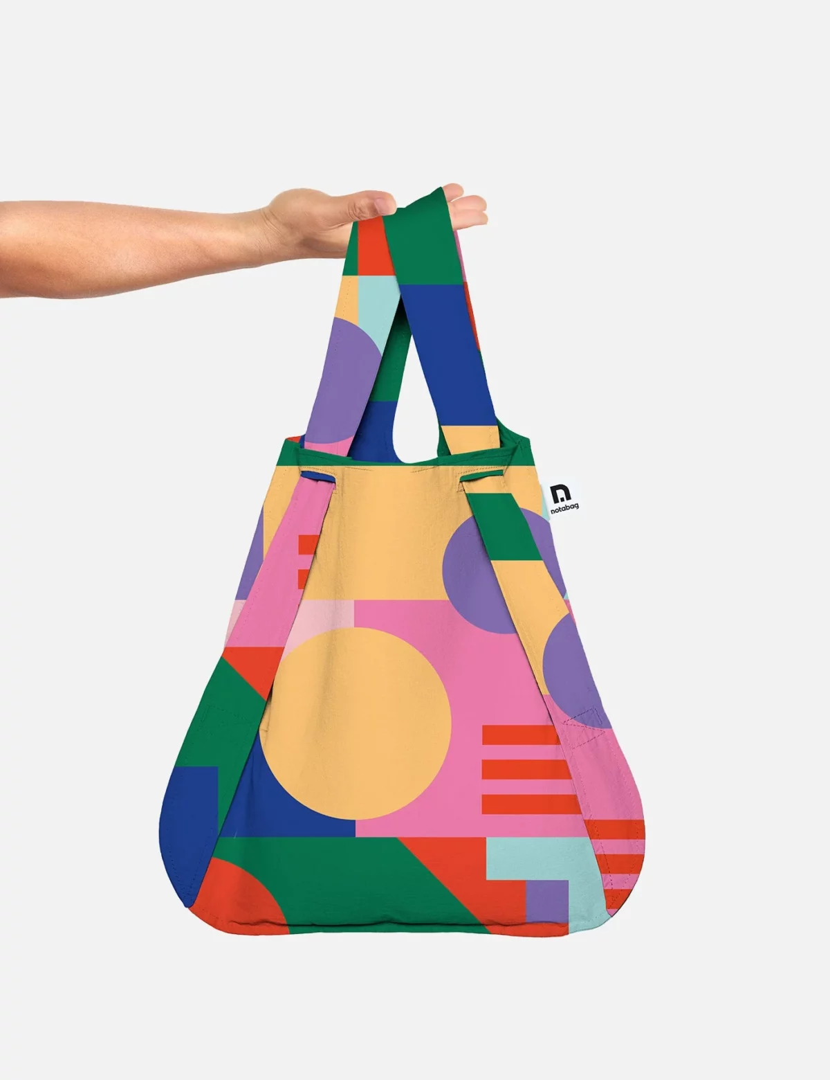 Notabag 2-in-1 Rucksack und Einkaufstasche – Artist Edition Geoplay, Detailansicht 5 | One Horizon