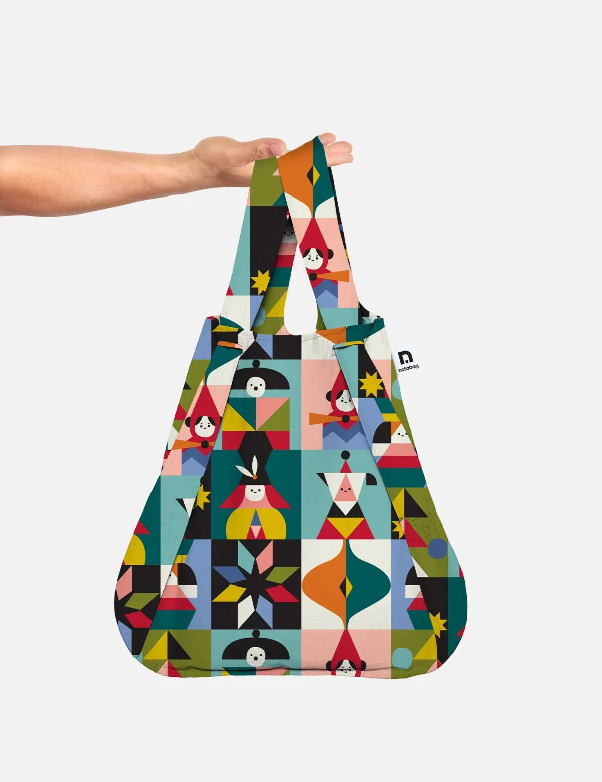 Notabag 2-in-1 Rucksack und Einkaufstasche – Artist Edition Judit Canela Playground, Detailansicht 5 | One Horizon