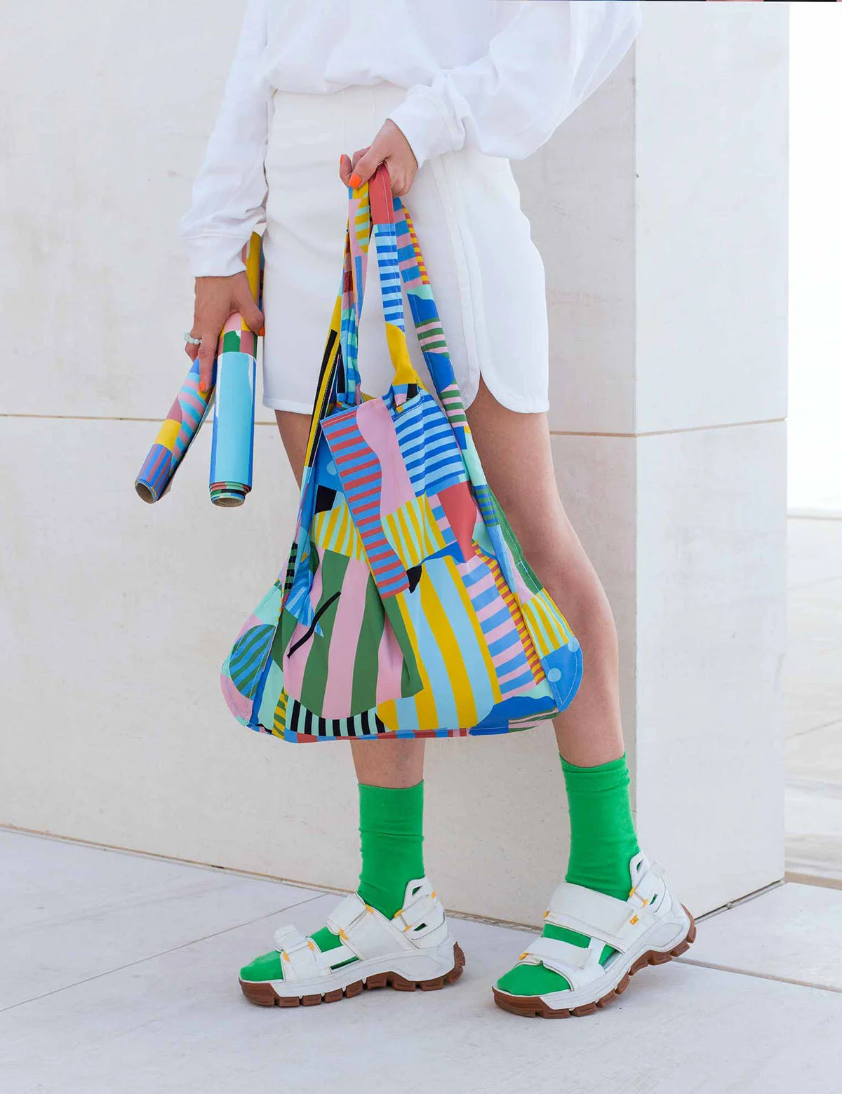 Notabag 2-in-1 Rucksack und Einkaufstasche – Artist Edition Mireia Collection – Landscape, Detailansicht 2 | One Horizon