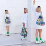 Notabag 2-in-1 Rucksack und Einkaufstasche – Artist Edition Mireia Collection – Landscape, Detailansicht 4 | One Horizon