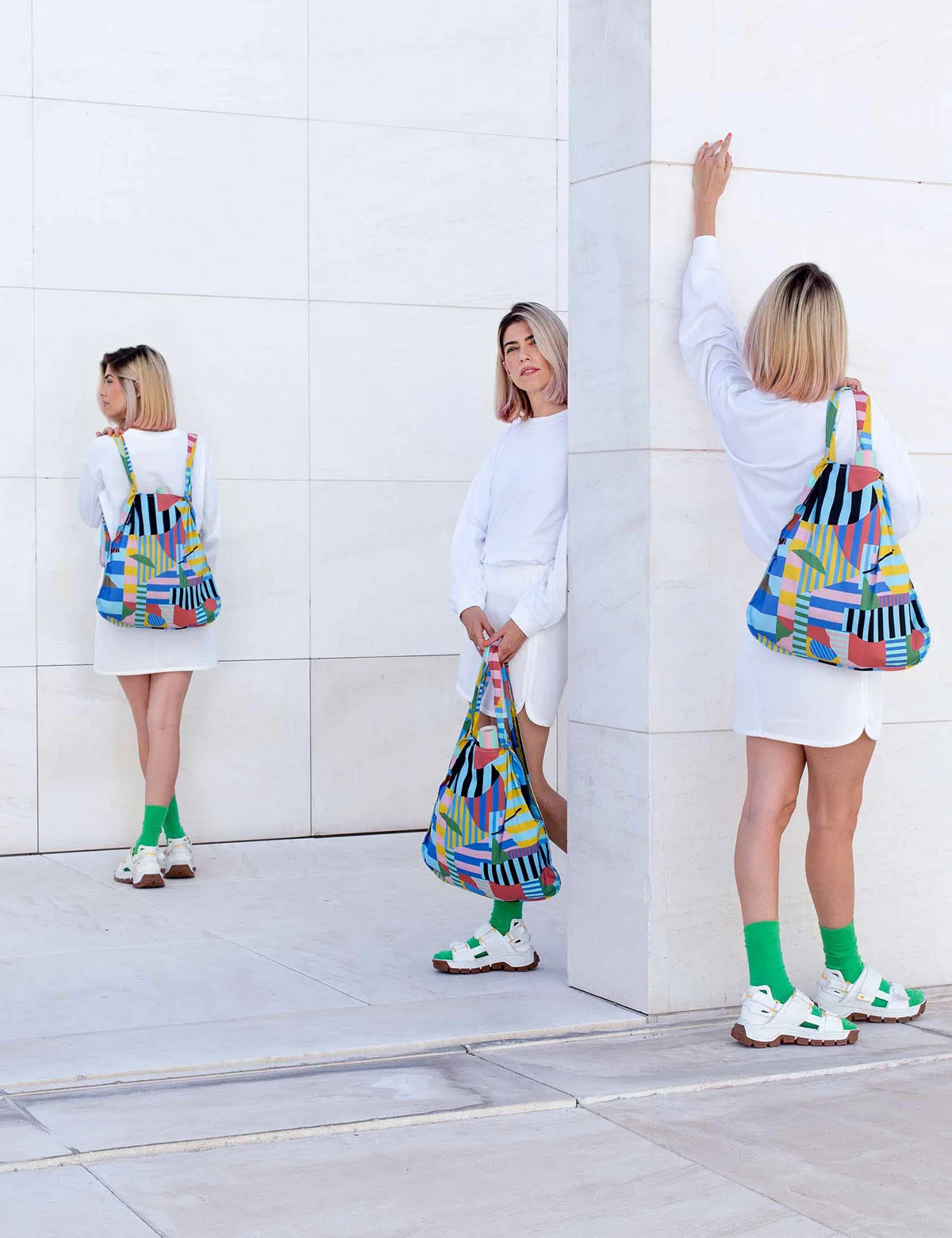 Notabag 2-in-1 Rucksack und Einkaufstasche – Artist Edition Mireia Collection – Landscape, Detailansicht 4 | One Horizon