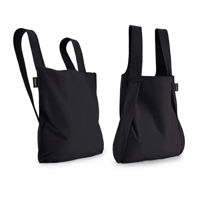 Notabag 2-in-1 Rucksack und Einkaufstasche – Uni Black, Detailansicht 10 | One Horizon