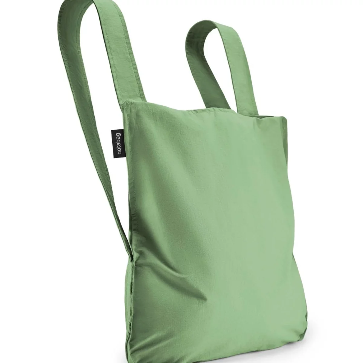 Notabag 2-in-1 Rucksack und Einkaufstasche – Uni Olive, Detailansicht 8 | One Horizon