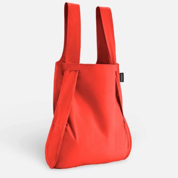 Notabag 2-in-1 Rucksack und Einkaufstasche – Uni Rot | One Horizon