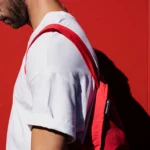 Notabag 2-in-1 Rucksack und Einkaufstasche – Uni Rot, Detailansicht 6 | One Horizon