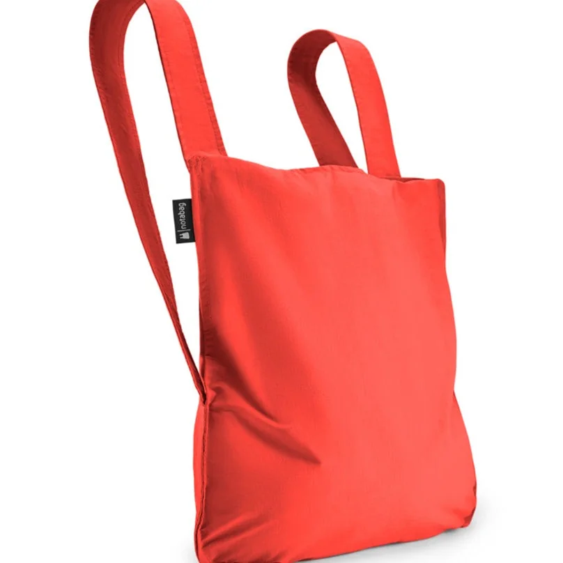 Notabag 2-in-1 Rucksack und Einkaufstasche – Uni Rot, Detailansicht 10 | One Horizon