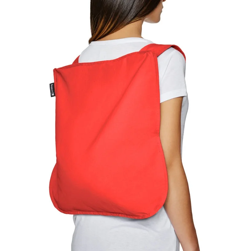 Notabag 2-in-1 Rucksack und Einkaufstasche – Uni Rot, Detailansicht 11 | One Horizon