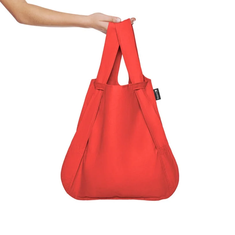 Notabag 2-in-1 Rucksack und Einkaufstasche – Uni Rot, Detailansicht 12 | One Horizon