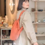 Notabag 2-in-1 Rucksack und Einkaufstasche – Uni Terracotta, Detailansicht 2 | One Horizon
